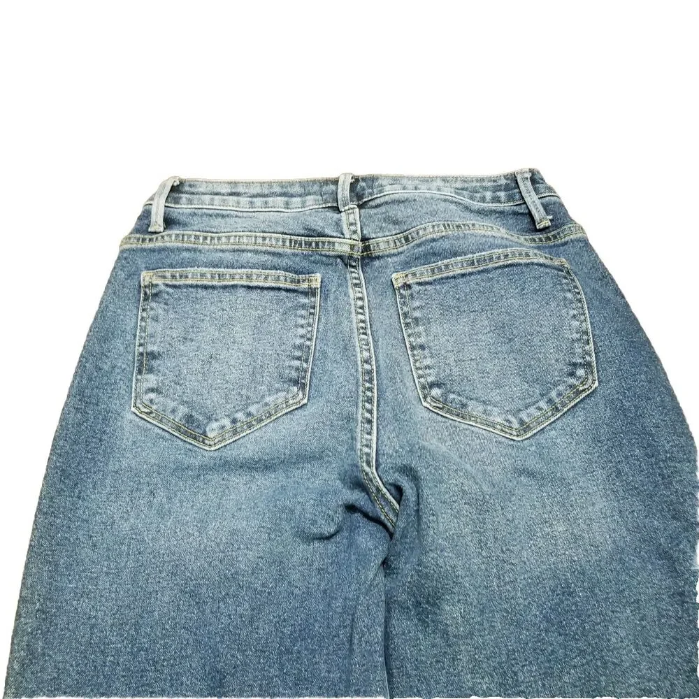 Driftwood Stella Jeans Women's Size 26x29 Stretch Faded Denim Whiskers (27x28.5)
